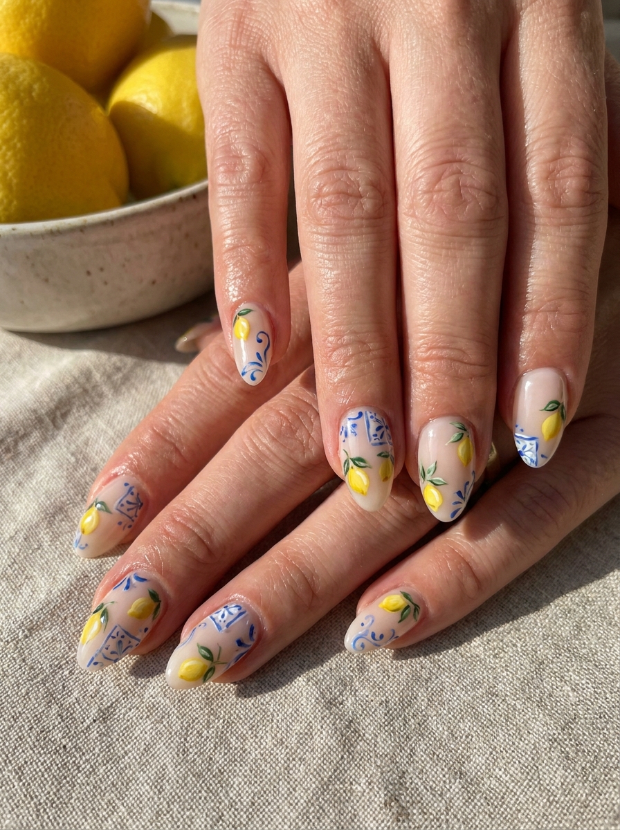 Mediterranean Lemon Nails